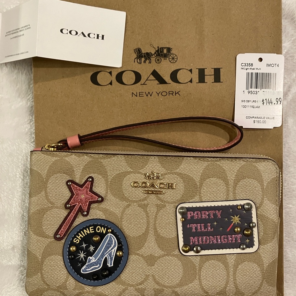 Coach Cinderella wristlet BNWT